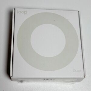 Loop Quiet Noise Reduction Earplugs White Silicone for Sleep Travel New Open Box